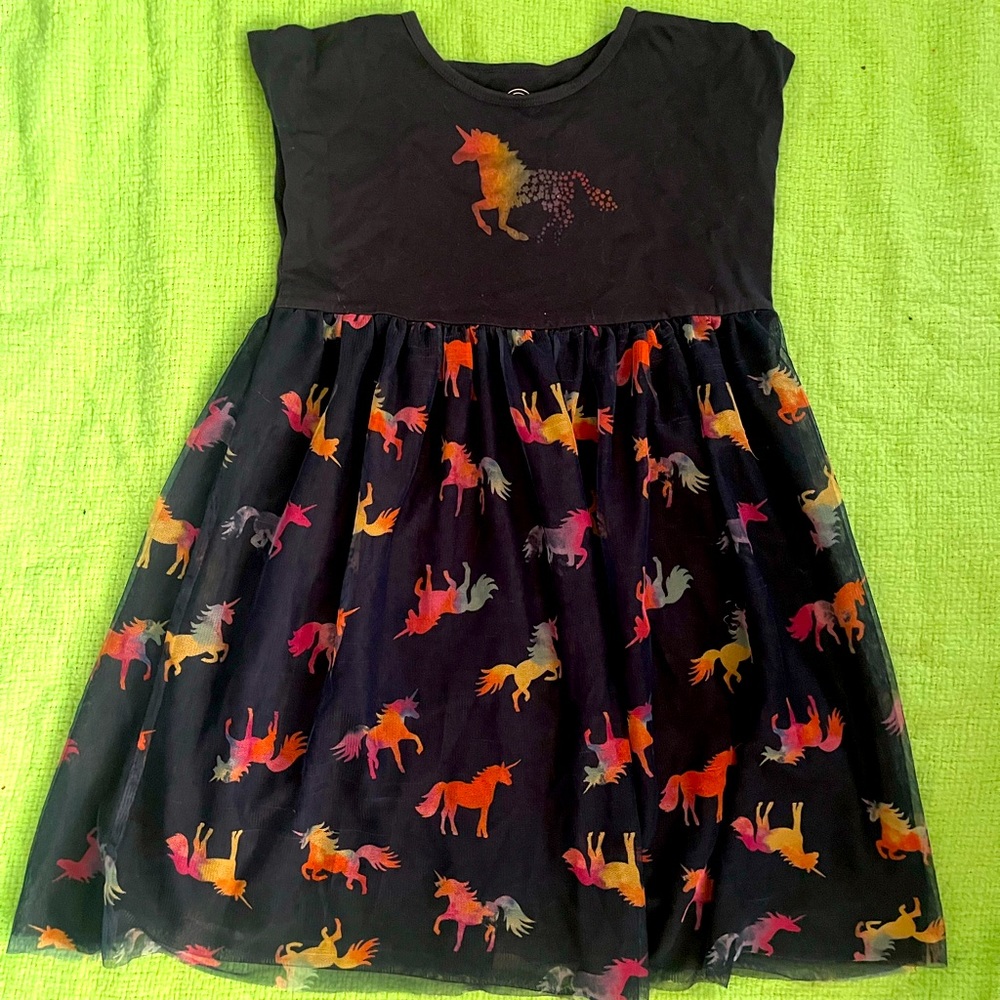 Girls size 7-8 Unicorn dress